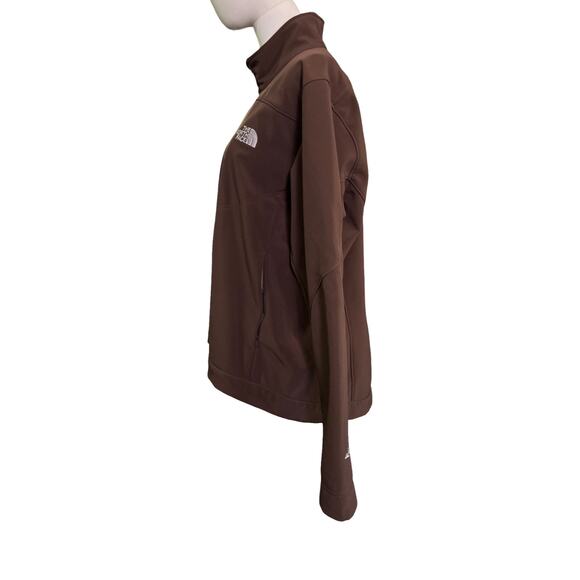 The North Face Apex Brown Softshell Fleece Lined Jacket Women’s XL - Picture 4 of 9